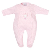 Dandelion Tiny Baby Bear Star Printed Babygrow - Pink