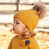 Juliana Mustard Pom Hat