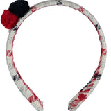 Juliana Red Check Headband