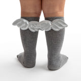 Meia Pata Girls Angel Wings Socks - Grey