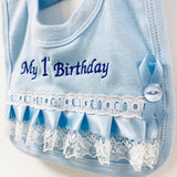 Baby Boy's 1st Birthday Bib - Blue