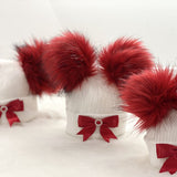 Perfect Little Thing 2 Big Pom Pom Diamond Hat - Red