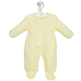 Dandelion Bobtail Bunny Knitted Onesie - Lemon