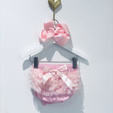 Perfect Little Thing Baby Girl Tutu Frilly Knickers Baby Pink