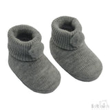 Soft Touch Baby's Soft Pom Booties - Grey