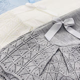 Perfect Little Thing Baby Spanish Luxury Knitted Shawl - White