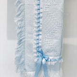 Perfect Little Thing Boys Ribbon Blue Shawl