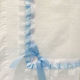 Perfect Little Thing Boys White And Blue Shawl