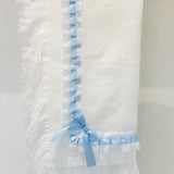 Perfect Little Thing Boys White And Blue Shawl