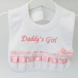 Perfect Little Thing Daddy's Girl Bib - White