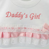 Perfect Little Thing Daddy's Girl Bib - White