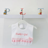 Perfect Little Thing Daddy's Girl Bib - White