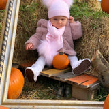 Perfect Little Thing Pom Pom Hat & Scarf Set - Pink