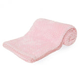 Soft Touch Girls Baby Waffle Blanket - Pink