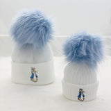 Peter Rabbit New Peter Rabbit 1 Blue Pom Hat - White & Blue