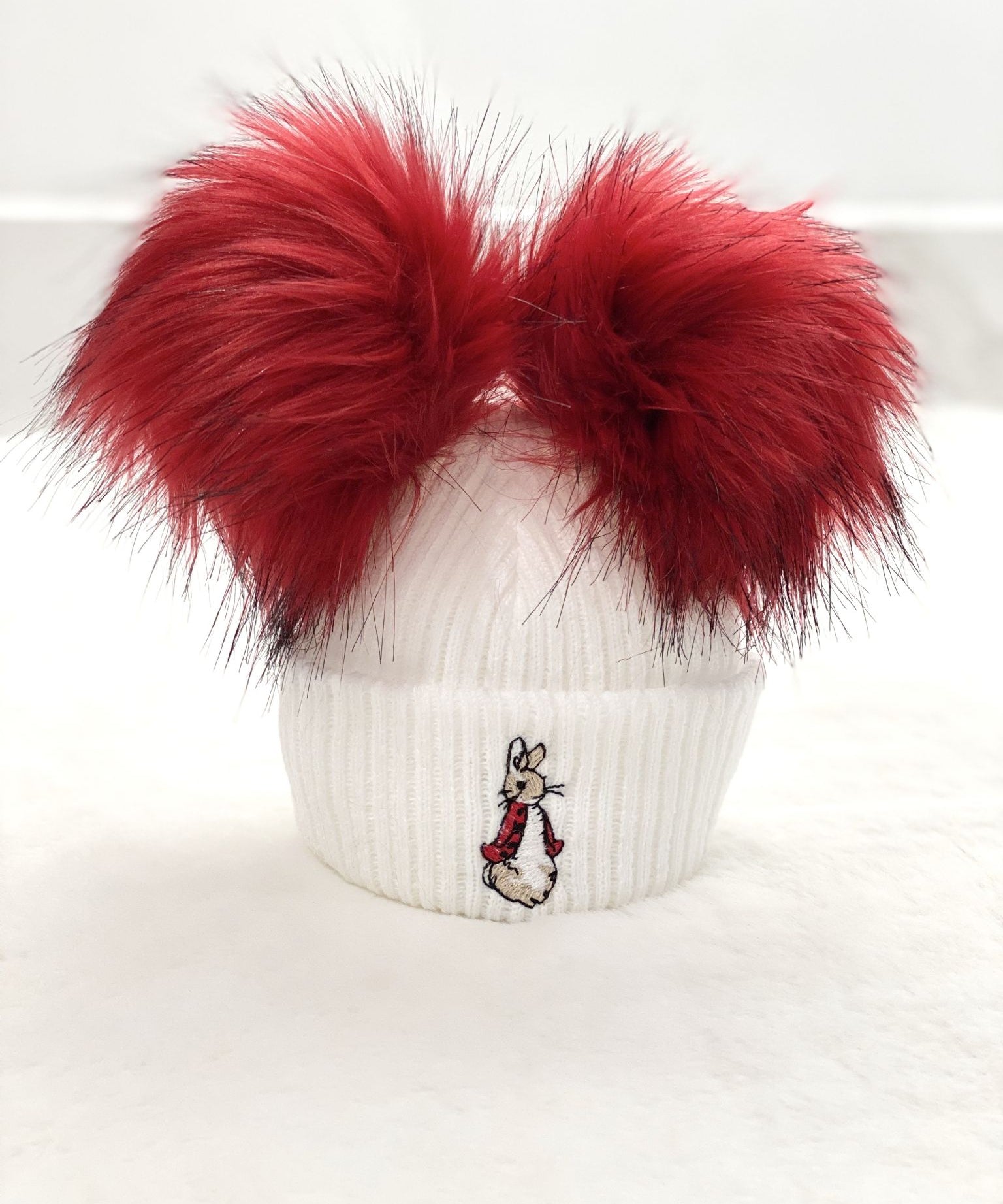 New Peter Rabbit Two Pom Hat - Red