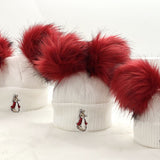 New Peter Rabbit Two Pom Hat - Red