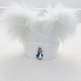 Peter Rabbit New Hat & Scarf - White