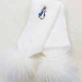 Peter Rabbit New Hat & Scarf - White