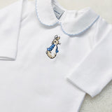 Babidu Peter Rabbit New Long Sleeve Vest With Collar - Blue Trim