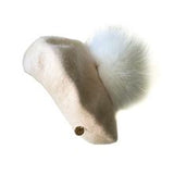 Petite Maison Girls Cream Wool Beret