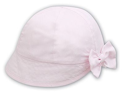 Sarah Louise Baby Pink Sun Hat With Bow