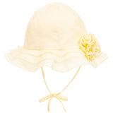 Sarah Louise Big Flower Sun Hat Lemon