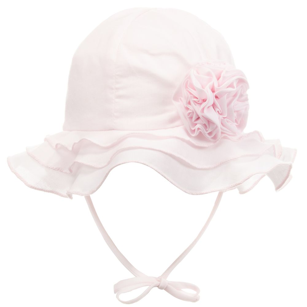 Sarah Louise Big Flower Sun Hat Pink