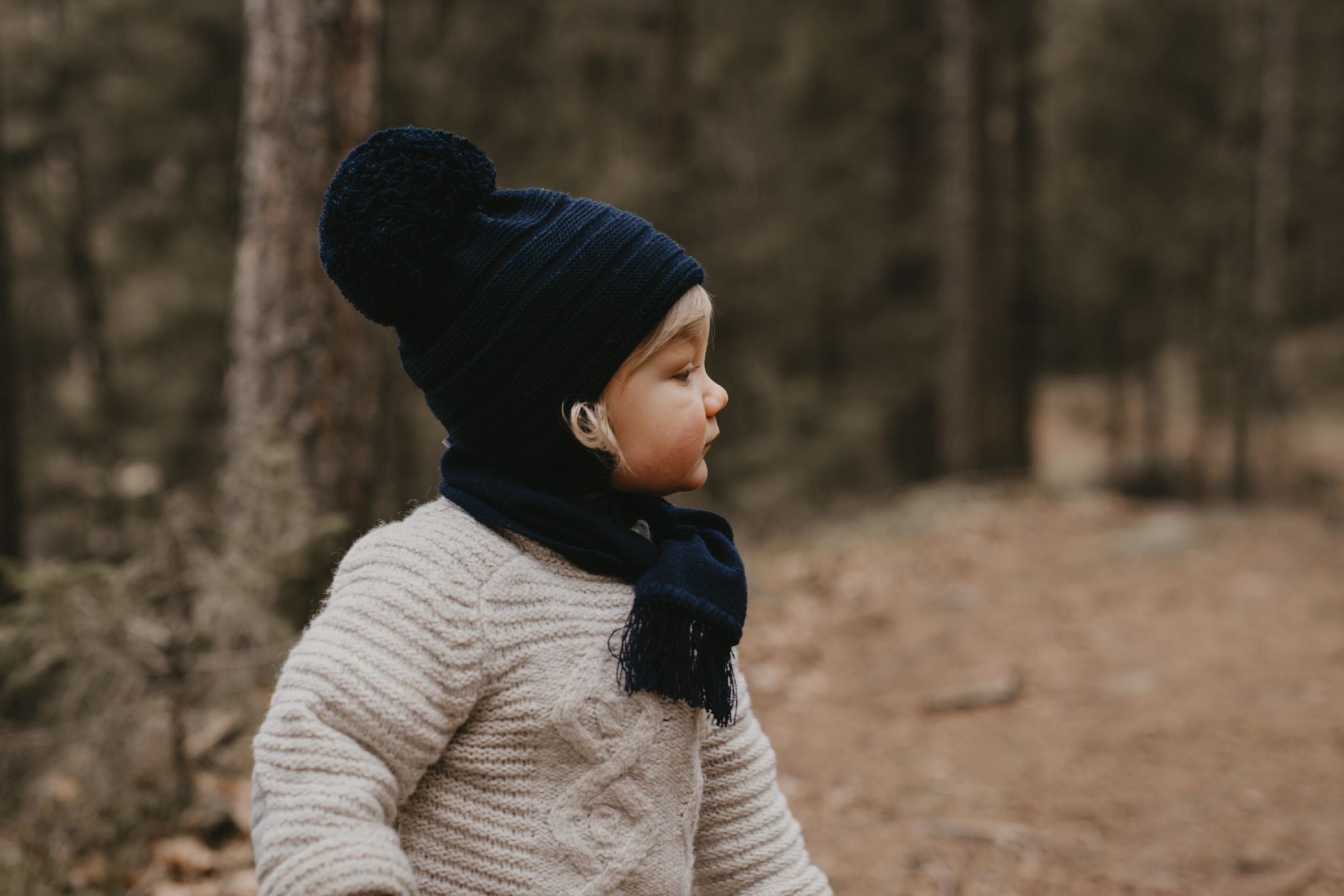 Satila Big Pom Hat Purl - Navy