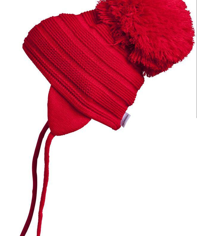 Satila Big Pom Hat Purl - Red