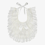 Caramelo Kids Baby Girls Lace Bib - Ivory