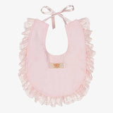 Caramelo Kids Baby Girls Lace Bib - Pink