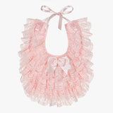 Caramelo Kids Baby Girls Lace Bib - Pink