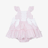 Baby Girls Pink & White Gingham Dress