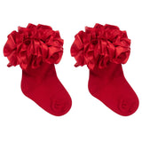 Caramelo Kids Girls Ribbon Ankle Socks - Red