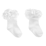 Caramelo Kids Girls Ribbon Ankle Socks - White