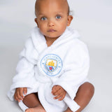 Baby Boys Manchester City Dressing Gown - White