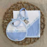 Perfect Little Thing Boys Muslin and Bib Gift Set - Blue