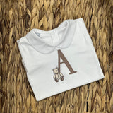 LITTLE BROWN BEAR Unisex Initial Vest