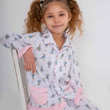 Girls Peter Rabbit Print Cotton Pjs