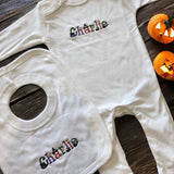 Perfect Little Thing Halloween Babygrow And Bib Set