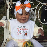 Perfect Little Thing Halloween Pumpkin Patch Bib