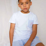 Perfect Little Thing Boys Blue Shorts and T-Shirt Set