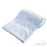 Soft Touch Baby Boys Embossed Wrap Blanket - Blue Clouds