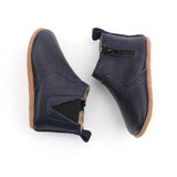 Paris Olivia Navy And Tan Pre Walker Leather Boot