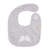 BabyGi Baby Angel Wing Bib - Grey