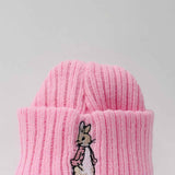 Flopsy Bunny Wool Beanie Hat - Pink