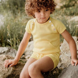 Rahigo Boys Knitted Lemon Shorts & Top With Buttons