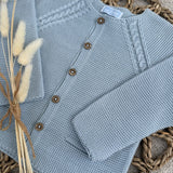 Baby Boys Blue Knitted Cardigan 6 Months