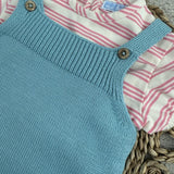 Mac Ilusion Pin Stripe Knitted Romper 3 Months